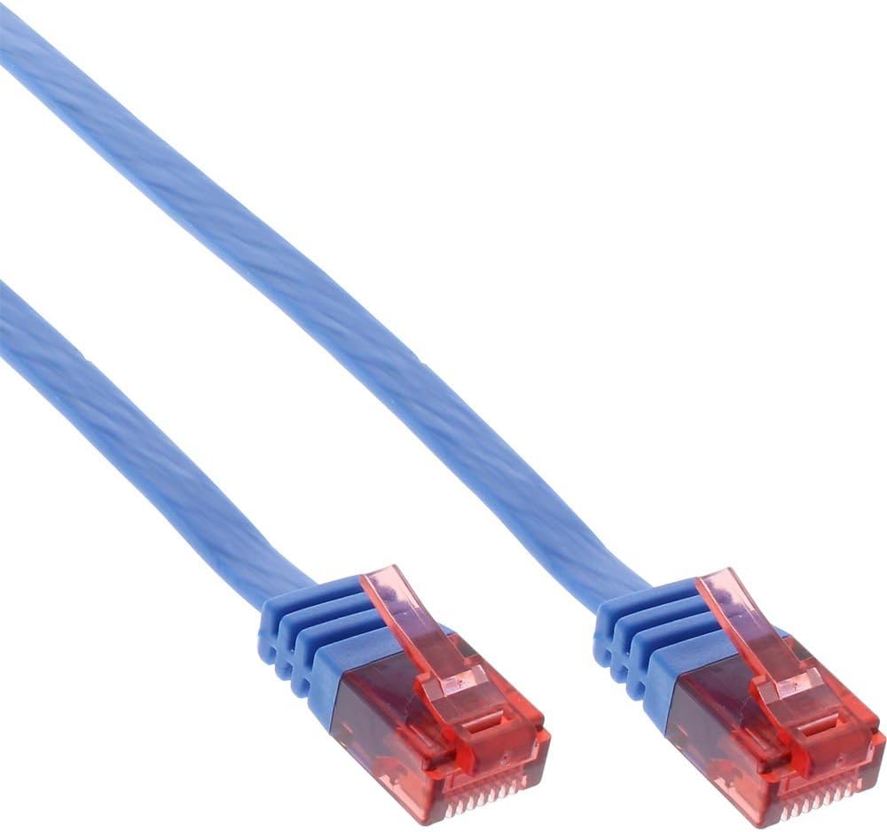 InLine CAT6 Patch Cable Flat UTP 10 m Blue