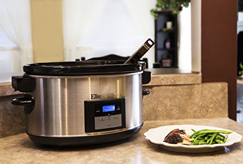 Maxi-Matic-Elite-Platinum-MST-900VXD-85-Quart-Stainless-Steel-Programmable-Slow-Cooker-wLocking-Lid-Black Maxi Matic Elite Platinum MST 900VXD 85 Quart Stainless Steel Programmable Slow Cooker wLocking Lid Black