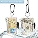 3 Pack Waterproof ID Badge Holder Case Waterproof Clear Vertical ID Card Holder with Lanyard Carabiner and Keychain