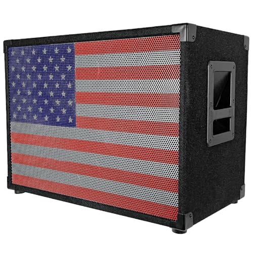 Seismic Audio - SA-210_4OHM-USA - 2x10 Bass Guitar 4 Ohm Speaker Cabinet with Interchangeable USA...