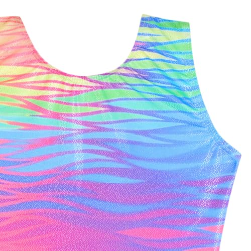Image of HOZIY Gymnastics Leotards for Girls Unicorn Aurora Rainbow Mermaid Dinosaur Cupcake Sparkle Biketard Toddlers Kids Children