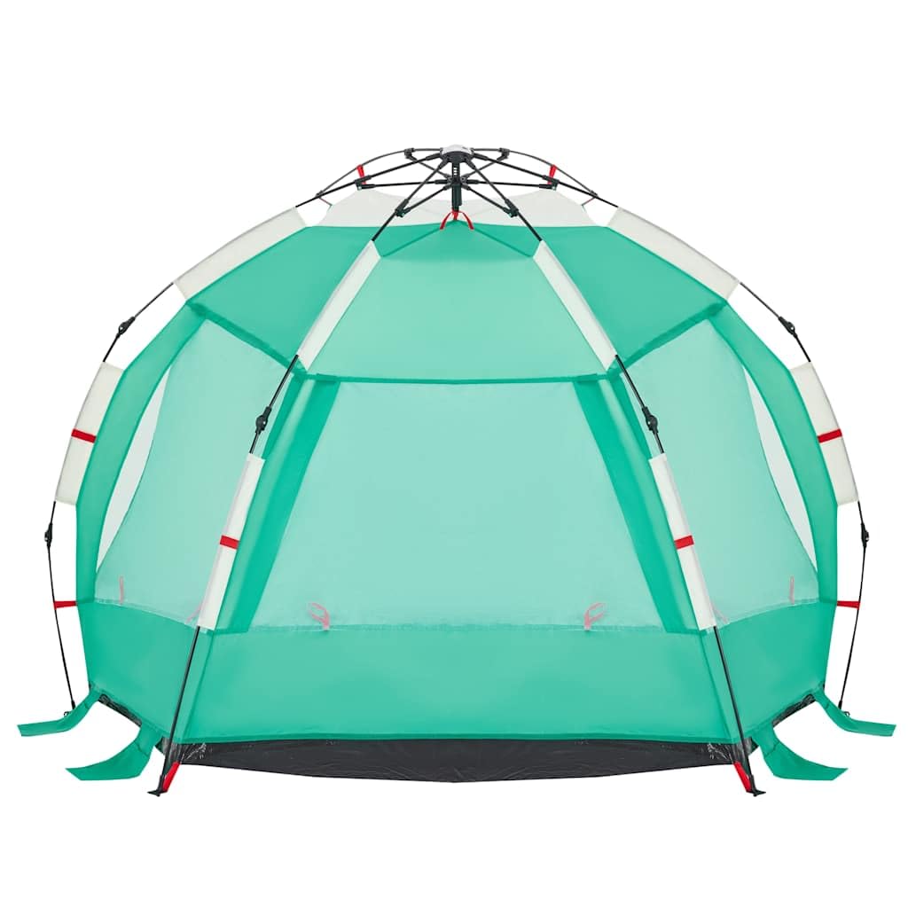 Namiot plażowy dla 2 osób, morska zieleń, Quick Release, namiot plażowy typu pop-up, wodoszczelny, poliester 190T z powłoką PU, przenośny namiot kempingowy dla dzieci, 200 x 128 x 146 cm