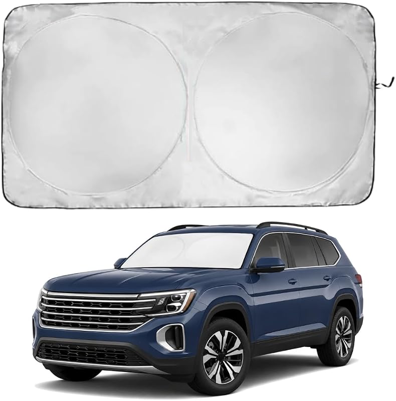 Protetor solar para para-brisa Kinder Fluff para Volkswagen Atlas 2018–2025 – 1 unidade