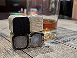 Charred Whiskey Stones Made from Recycled Bourbon Barrels