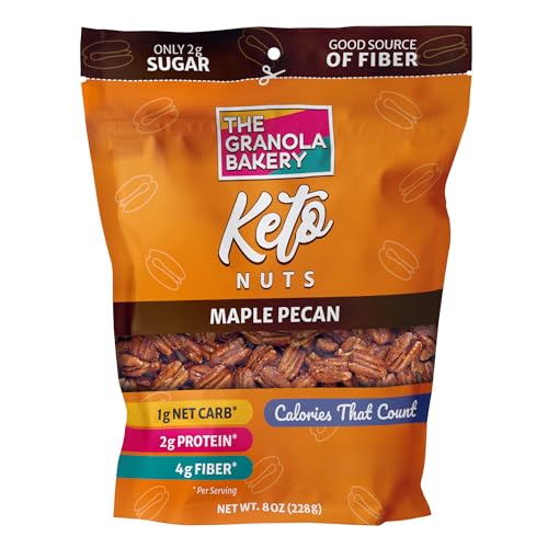 THE GRANOLA BAKERY TGB Maple Pecan Keto Nuts, 1g Net Carb, No Add...