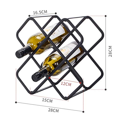 Soporte de mesa para 8 botellas en acero carbon miniatura 2