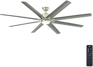 Home Decorators Collection Kensgrove 72 in. LED Indoor/Outdoor Brushed Nickel Ceiling Fan