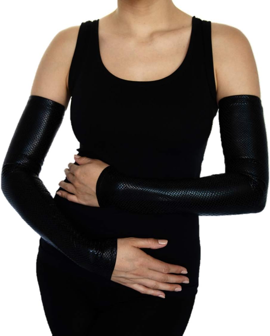 Alta 8 Fashion Arm Sleeves & Warmers for Women, Cover Arms or Tattoos, Long Fingerless Gloves, Accessorize, Ethical Clothing