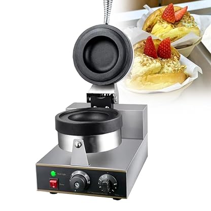 Elektrische Burger-Presse Eiscreme-Burger-Maker, elektrischer Burger-Maker, Sandwich-Presse 1300 W, Bubble Egg Baker-Maschine, kommerzielle Burger-Maschine aus Edelstahl, 50–300 °C einstellb
