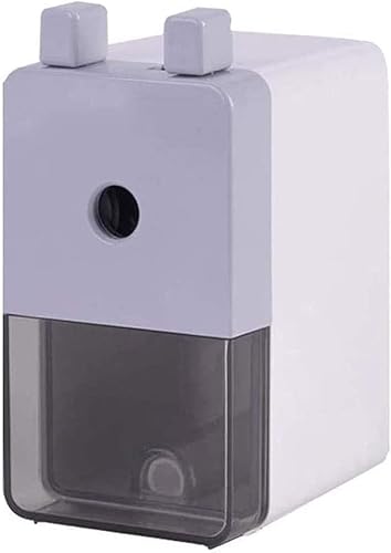 JITEM Sacapuntas Sacapuntas Sacapuntas manual gris y blanco con hoja helicoidal más fuerte para afilar rápidamente para lápices de colores de