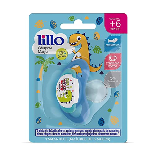 Chupeta Magia Silicone Tam 2 - Lillo, Azul