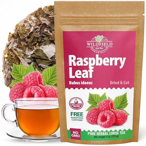 Image of 4 oz. Raspberry Leaf Tea Rasberry Leaf Herbs (Rubus Idaeus Folium) - 113g Rasberry Leave Tea Hojas De Frambuesa