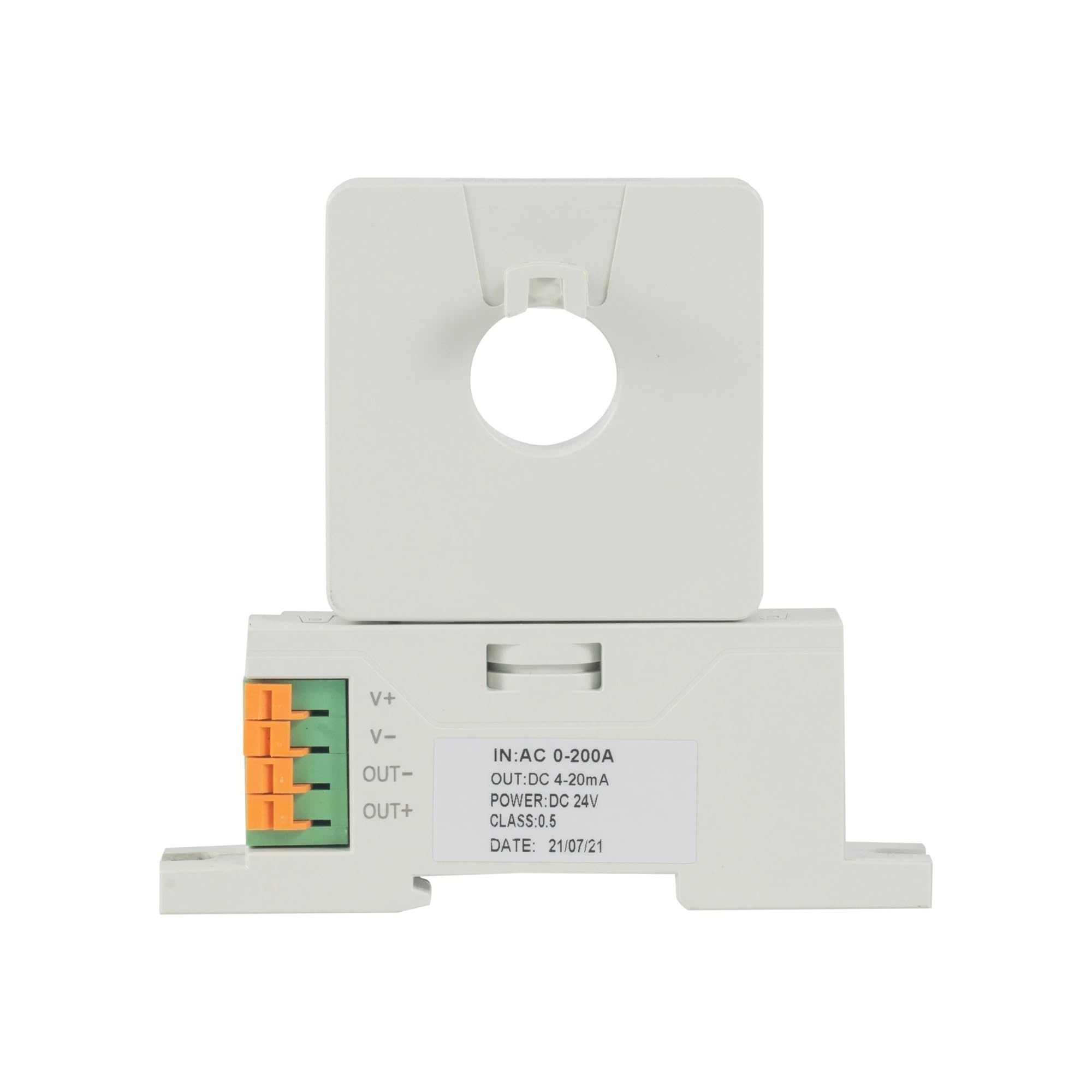 NACODLUL Current Transformer BA50L(II) AI/I 0.5 Class Hole Size 50mm Input AC0-1A Output 4-20mA/0-20mA Power Supply DC24V/12V