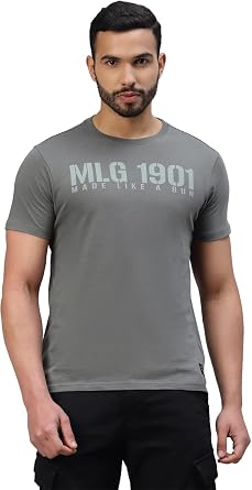 Royal Enfield MLG IB Mens Crew Neck T-Shirt Stylish Biker Tee Comfortable Motorcycle Shirt Casual Riding Apparel
