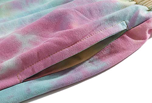 Mens Casual Drawstring Tie Dye Summer Shorts Workout Sweat Running Beach Shorts for Men3