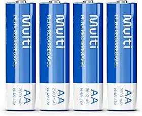Pilhas Recarregáveis AA 2500Mah com 4 Unidades Multilaser - CB052