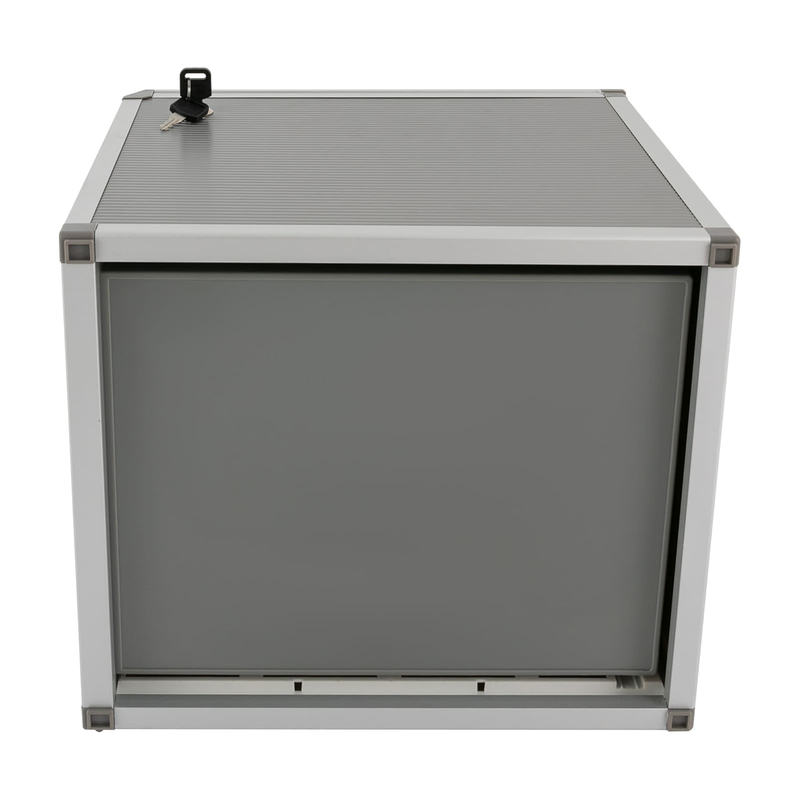 Organizzatore da scrivania in lega di alluminio a 5 livelli, scatola di immagazzinaggio file con cassetti e chiavi, bloccabile, ideale per riporre forniture per ufficio