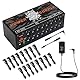 STRICH SPS X-Hub Gitarrenpedal-Netzteil für 9V/12V/18V, Effektpedale mit 100-300 mA, 16 unabhängige Ausgänge, Kurzschlussschutz und geräuschlos, 5V 1A USB-Anschluss für Mobilgeräte, Tablets