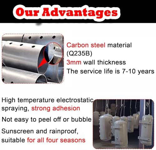 30L High Pressure Air Tank Kit, Large 7.9Gal Carbon Steel Storage, Durable Accessories for Aerospace & Auto Repair, Ideal for Workshop & Industrial Use