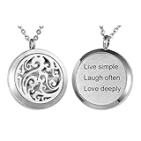 HooAMI Aromatherapy Essential Oil Diffuser Necklace - 