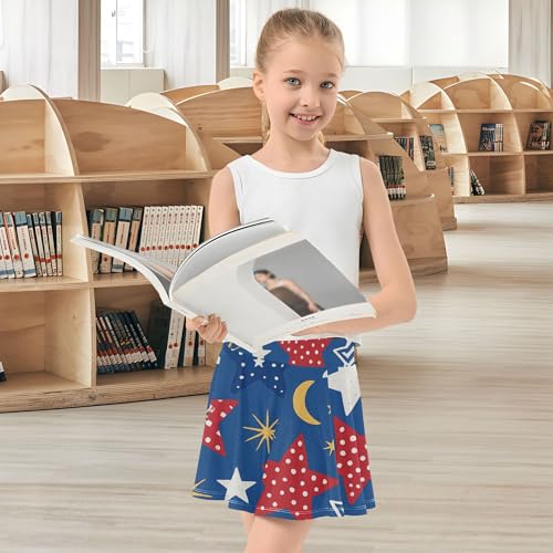 Tennis Skirt for Girls with Built-in Shorts Flowy Little Girl Skirts Cheer Skirts with Pockets 6