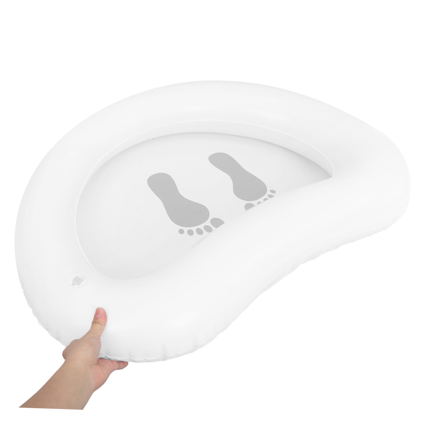 Lavapiés Plegable de Pvc Blanco para Piscina, Uso Doméstico