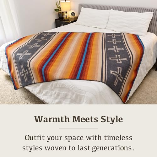 Image of 100% Wool Blanket Camping, 60 inchx84 inch Large Warm Blankets for Winter, Zion