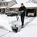 Imagen de Máquina quitanieves con ergonómico Limpieza rápida en Invierno Herramienta de eliminación de escombros para Espacios Aire Libre Batería no incluida Herramienta de Limpieza de Nieve para