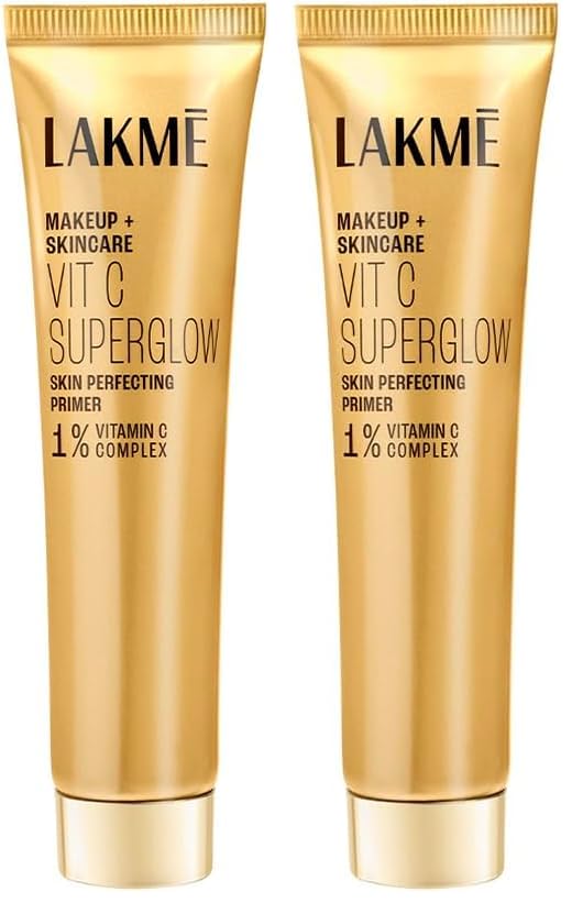 Lakme Makeup+Skincare VitC Superglow Skin Perfecting Primer 30g (Pack of 2)-image-47
