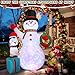 GIFTFIND 7FT Christmas Snowman Inflatables Decoration with LED Lights, Blow Up Outdoor Decoration for Christmas Party, Holiday Xmas Inflatables Present, Great Decor for Outhouse Lawn Yard Garden