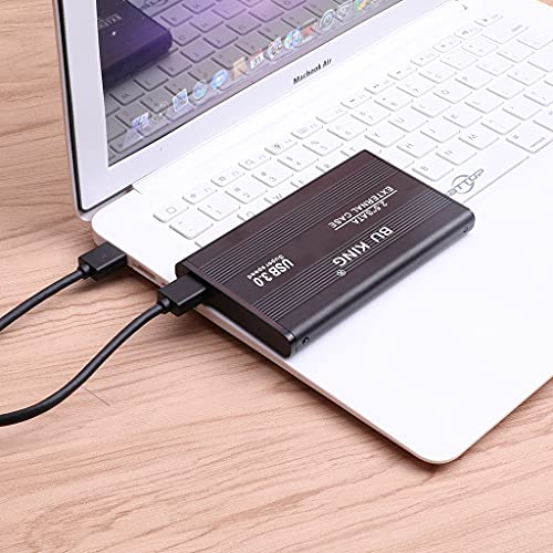 Boîtier de disque dur externe 250 Go nomade, stockage en aluminium noir pour télétravail - 5