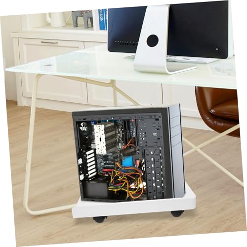 Soporte móvil para CPU DOITOOL, 1 unidad, con ruedas freno, base rodante para torre de PC bajo escritorio, para pisos alfombrados, flujo de aire y estabilidad miniatura 5