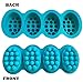 2 pcs 3D Massage Bar Soap Molds 4 Cavities 4.5oz Silicone Soap Molds for DIY Soap Making, Chocolate, Polymer Clay, Ice Tray Hair Scalp(Nonstick & BPA Free)