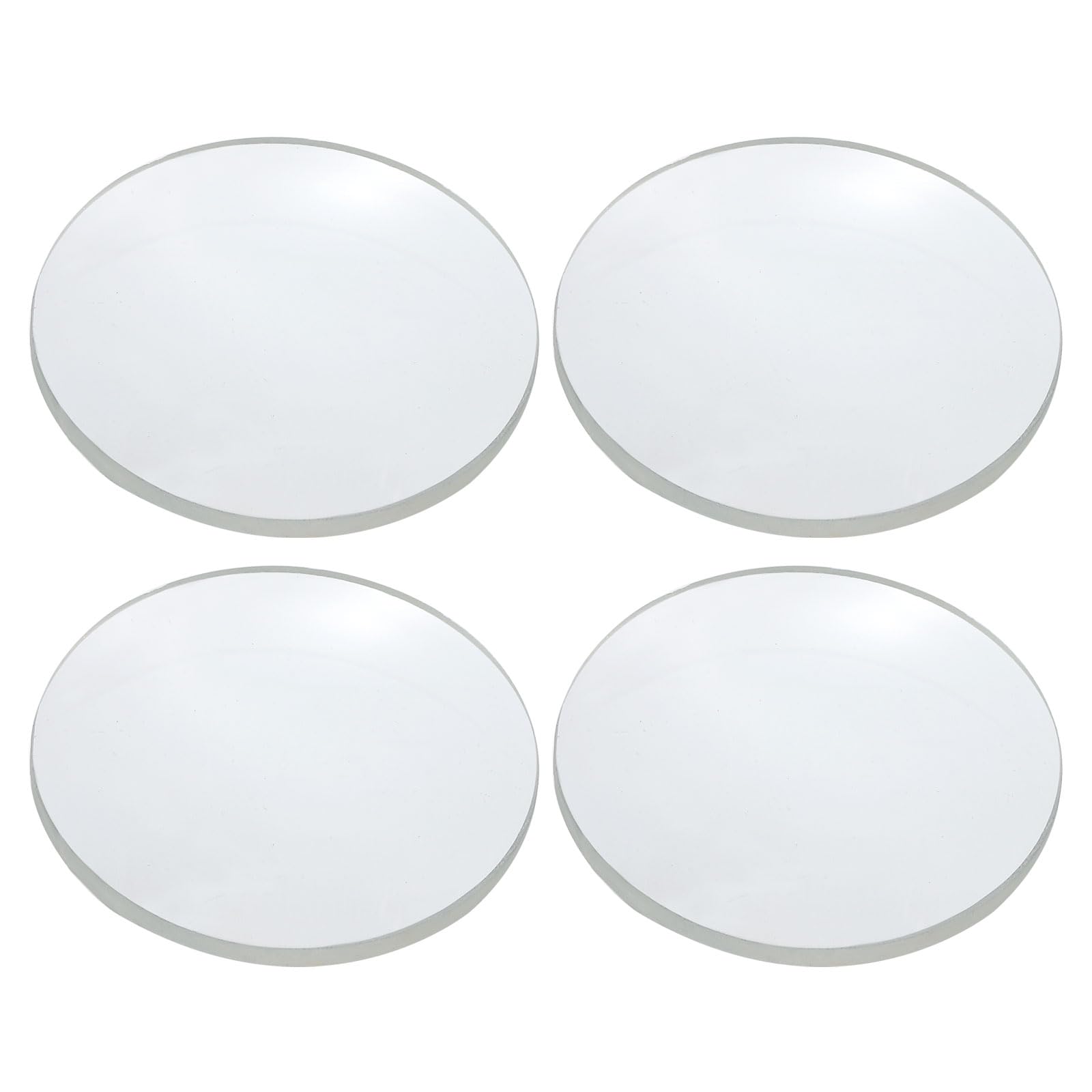 PATIKIL Concave Lens, 160mm Focal Length 36mm (1.4") Diameter Round Glass Magnifying Telescope Lens Trial Set Ground Edge for Lab Physics Class Optics Scientific Experiments, White, 4Pcs