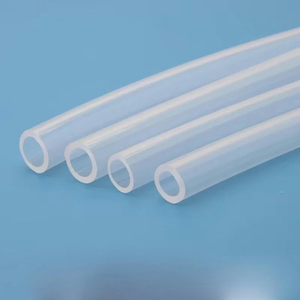1/5/10M Transparenter Silikonkautschukschlauch ID 0,5 1 2 3 4 5 6 7 8 9 10 12 13 14 mm AD Flexibler Gartengummischlauch - 10 Meter - ID 6 mm x 12 mm AD