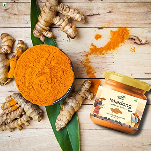 Image of First Bud Organics Lakadong Turmeric Powder 100 GM | High Curcumin Content Haldi Powder| Organic | Immunity Booster | Unprocessed | Directly sourced from Meghalaya, 100 GM X 3 Pack Of 3