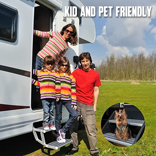 Depsunny Rv Step Covers 4 Pack, 24"*9.5" Camper Step Rug, Stair Covers For Camper Mobile Home,Compatible With Lippert, Morryde Step, Keep Your Rv Cleaner (24” X 9.5”/4 Pack) #TOP5