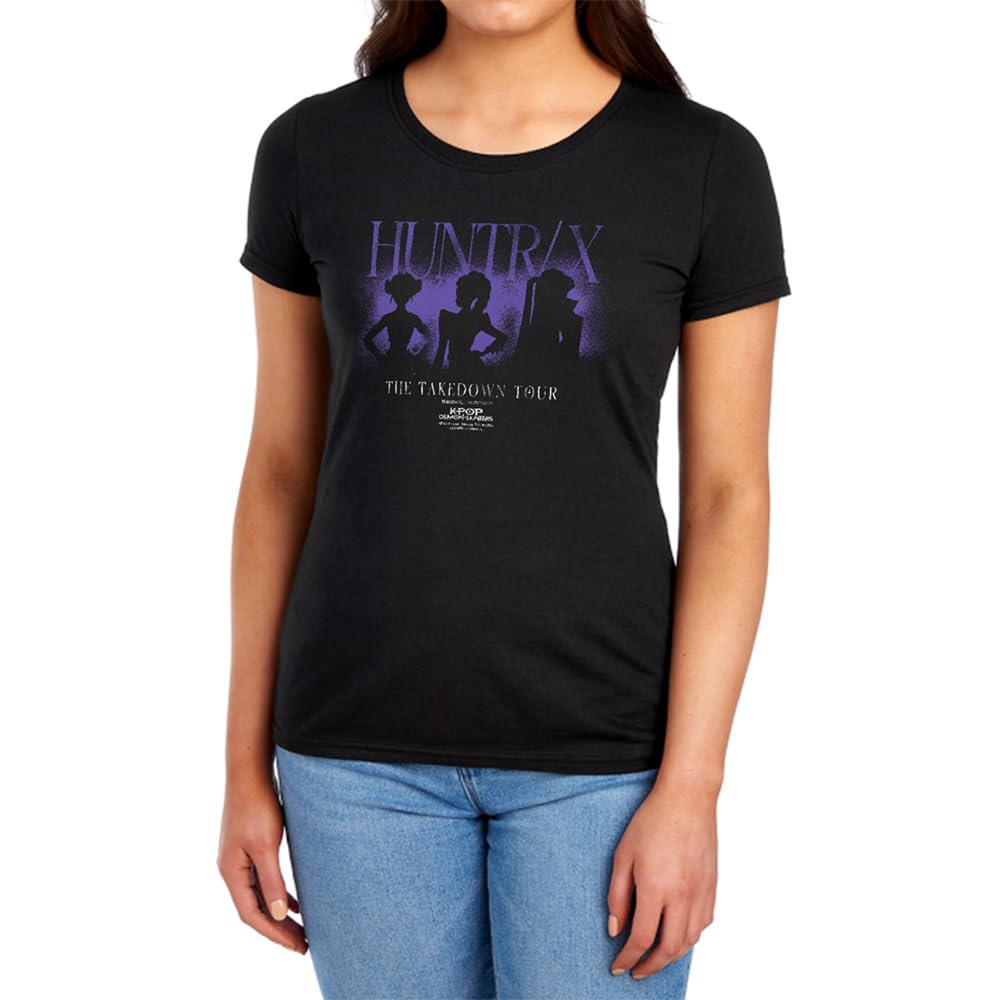 Netflix Women's Kpop Demon Hunters Huntrix Tee - Black - 2XL