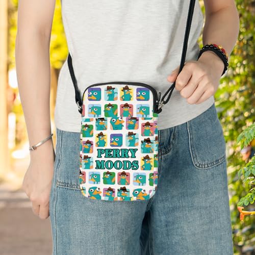 LEVLO Perry The Platypus Crossbody Bag OWCA Agent P Fans Gift Perry Moods Shoulder Bag Platypus Perry Merchandise4