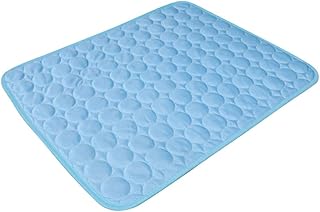 FUOYLOO Tapete de resfriamento para cães almofada de resfriamento para cama pet tapete frio para cães de estimação tapete legal para cães de estimação almofada de verão tapete de verão cama de animal de estimação casa almofada fria colchão colchão azul almofada de sofá extra grande tapete frio para cachorro