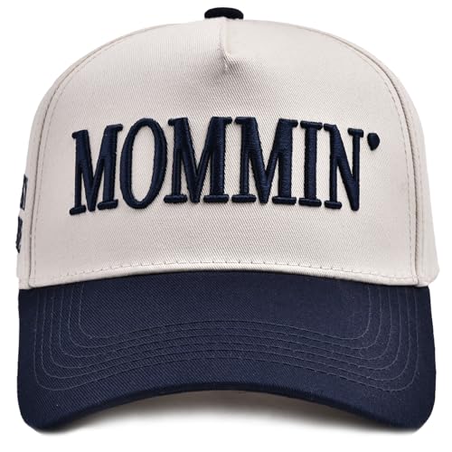 Gorra Trucker para mujer Mommin vintage bicolor ajustable