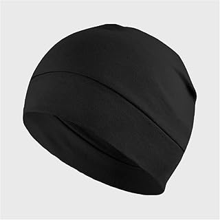 Breathable Cotton Skull Caps for Men & Women - Lightweight Beanie Sleep Hat, Helmet Liner for Sports, Outdoor, Cold Weather
