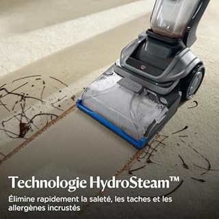 BISSELL Revolution HydroSteam, Nettoyeur Vapeur, Shampouineuse avec Technologie HydroSteam, Nettoyeur de Tapis, Moteur Puissant de 1300W, Nettoyeur Canapé Tissu,Tapis,Tapisserie et Escaliers, 3670N