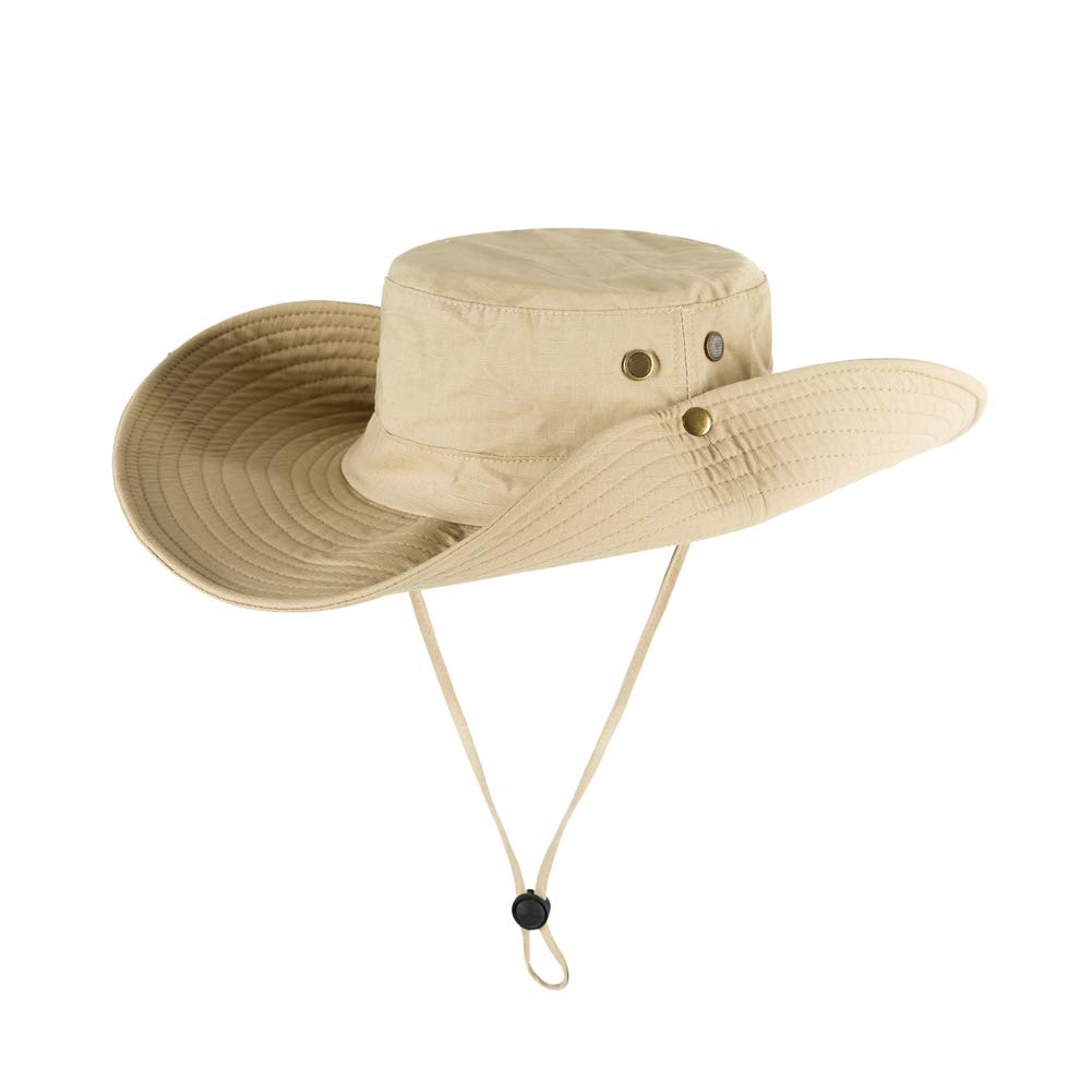Cappello impermeabile all'aperto Boonie cappello largo traspirante caccia pesca Safari Sun Hat