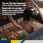 Safety 1st Amherst Baby Playard – 3-in-1 Travel-Ready Playard, Bassinet & Changer with Storage, Toy Bar – for Newborn to Toddler – Stardust