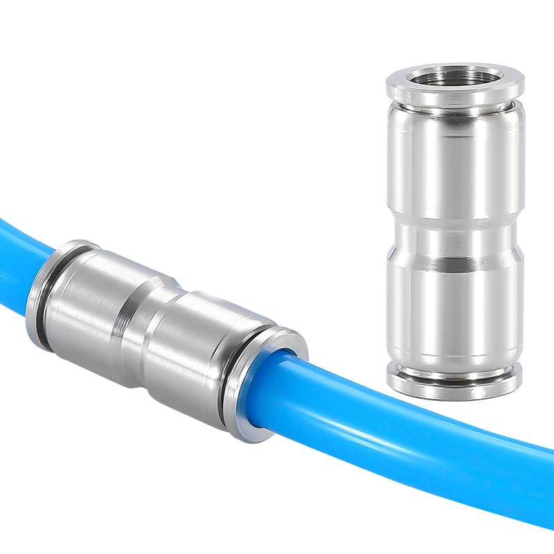 Conector neumático recto PG8-6 anti corrosión para tuberías de diámetro variable 5