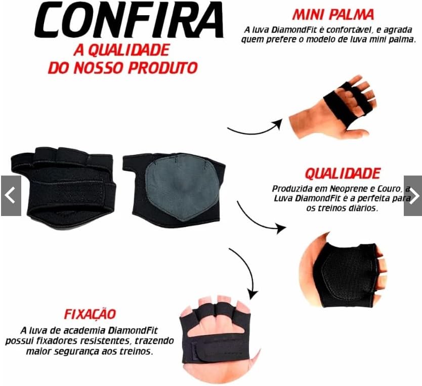Luva de Academia Unissex, Antiderrapante, Neoprene, Ajustável, Preta, com Pegada Firme Luva de Academia Unissex, Antiderrapante, Neoprene, Ajustável, Preta, com Pegada Firme