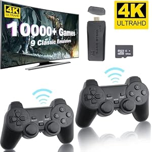 Wireless-Retro-Game-Console-Retro-Game-Stick-Nostalgia-Stick-Game-10000-Games-9-Emulators-Built-in-Plug-and-Play-Video-Games-for-Tv-4K-HDMI-24g-Wireless-Controllers-64G