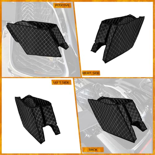 Forros para alforjas estiradas de moto con costura blanca 5'' miniatura 6