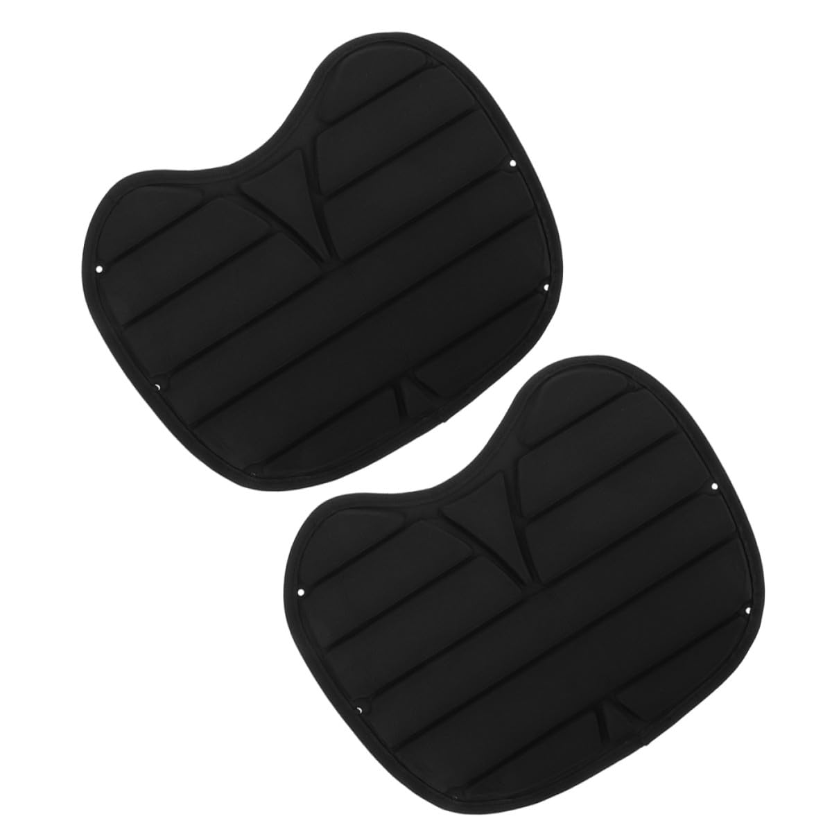 2 Stück-Pack Atmungsaktive Rückenlehnenpolster aus Schwamm für Kajak mit Ergonomischem Design Bequemes Sitzkissen für Outdoor Kajakfahrten in Schwarz